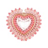 Glass Seed Beaded Pendants PALLOY-MZ01385-03-1