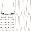 10Pcs 304 Stainless Steel Pendants Necklaces NJEW-SC0001-42-6