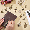 16Pcs Alloy Pendant Decorations HJEW-CP00082-3