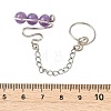 Natural Gemstone Cuff Rings RJEW-JR01072-4