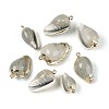 Electroplated Natural Shell Pendants BSHE-T015-01-1