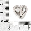 Mother's Day Brass Micro Pave Cubic Zirconia Slide Charms KK-E802-21P-B-3