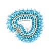 Glass Seed Beaded Pendants PALLOY-MZ01385-01-2