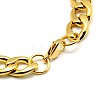 304 Stainless Steel Curb Chain/Twisted Chain Bracelets STAS-A028-B127-3