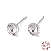 925 Sterling Silver Ear Stud Findings STER-K167-043D-S-6