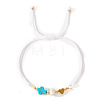 Freshwater Pearl & Turquoise Beads Link Bracelets GE3898-1-1