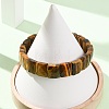 Natural Tiger Eye Beaded Stretch Bracelets for Unisex G-K303-02A-2