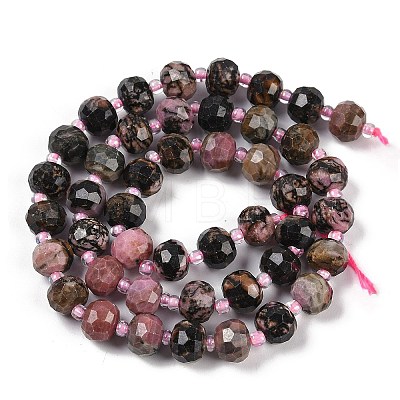 Natural Rhodonite Beads Strands G-H057-A12-01-1