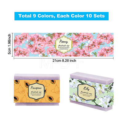   90Pcs 9 Style Handmade Soap Paper Tag DIY-PH0005-40-1