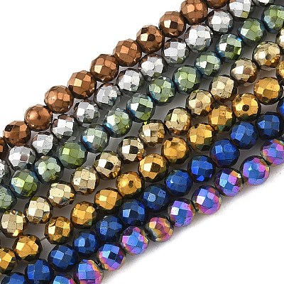 Electroplate Synthetic Magnetic Hematite Beads Strands G-A263-B01-02-1