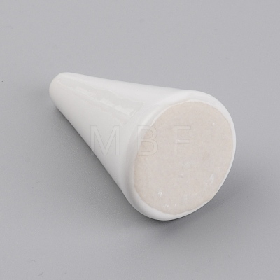Cone Shaped Vitreous Enamel Ring Displays RDIS-WH0006-12C-1