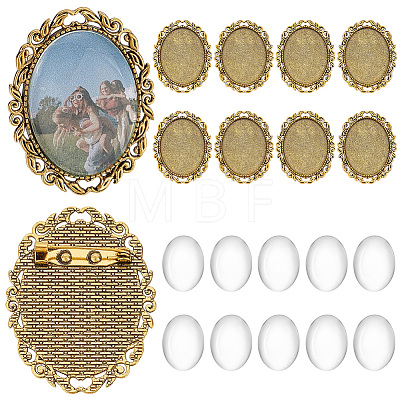 DIY Brooch Making Kits DIY-PH0032-29AG-1