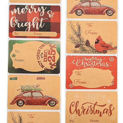 Christmas Theme Cartoon Paper Stickers STIC-P013-06D-1