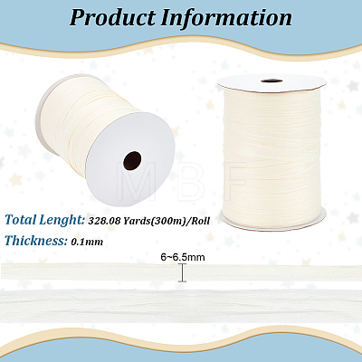 BENECREAT Flat Raffia Paper Ribbon OCOR-BC0006-20A-1