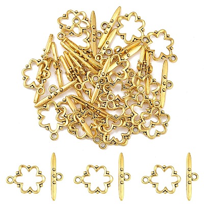 20Pcs Alloy Toggle Clasps TIBE-YW0001-98AG-1