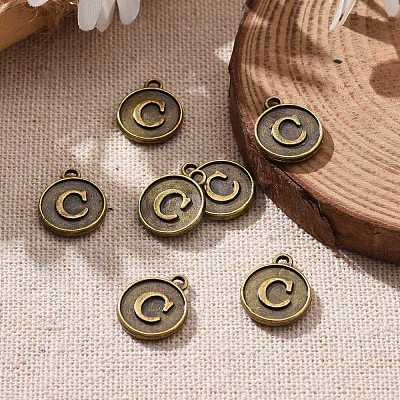 Alloy Pendant Cabochon Settings PALLOY-N156-01C-AB-1