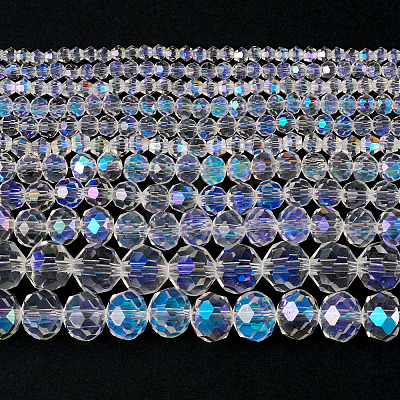 11 Strands 11 Styles Electroplate Glass Beads Strands EGLA-TA0003-02-1