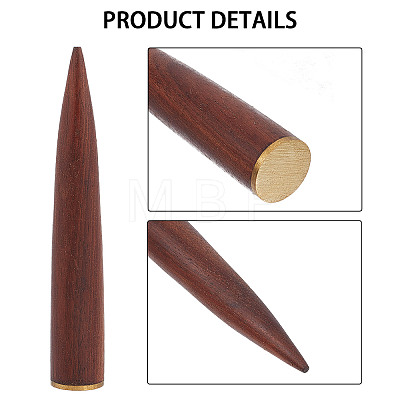 Cone Shaped Wooden Ring Displays AJEW-WH0323-93-1