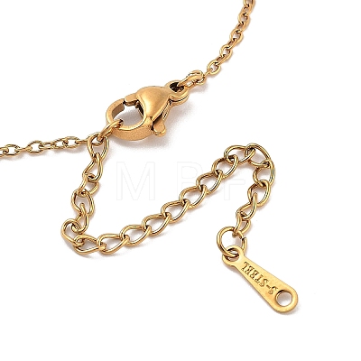 PVD Vacuum Plating 201 Stainless Steel Pendant Necklaces NJEW-R267-02D-G-1