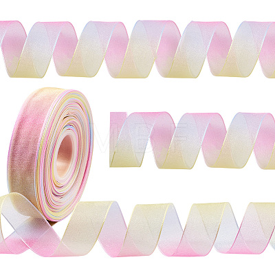 BEADTHOVEN Polyester Organza Ribbons ORIB-BT0001-01-1