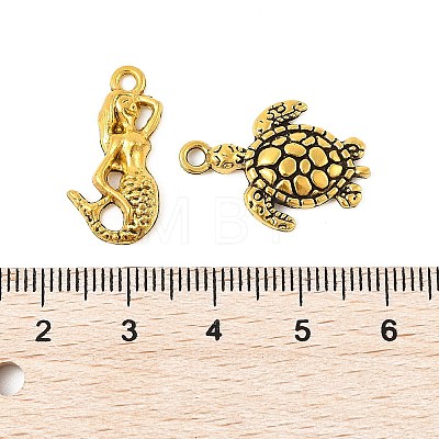 Tibetan Style Alloy Pendants FIND-M058-08AG-1