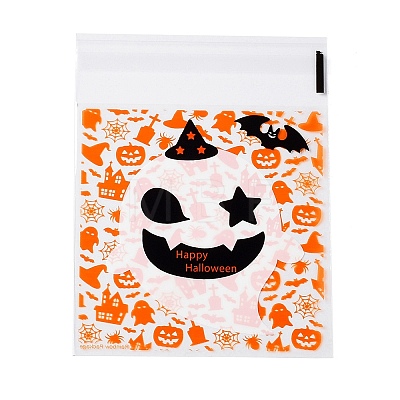 Halloween Theme Plastic Bakeware Bag ABAG-F007-02B-1