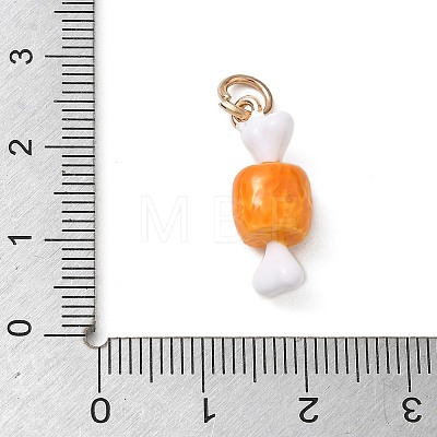 Alloy with Enamel Pendants AL-CBAE186-01G-05-1