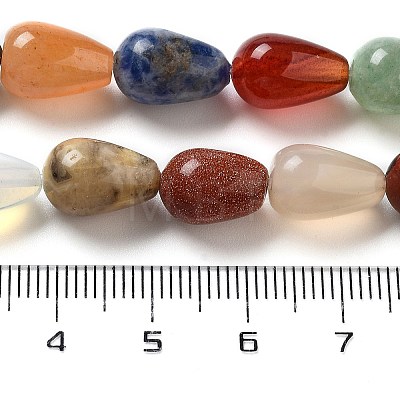 Natural & Synthetic Mixed Gemstone Beads Strands G-B106-A30-02-1