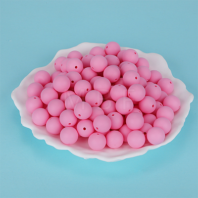 Round Silicone Focal Beads SI-JX0046A-72-1