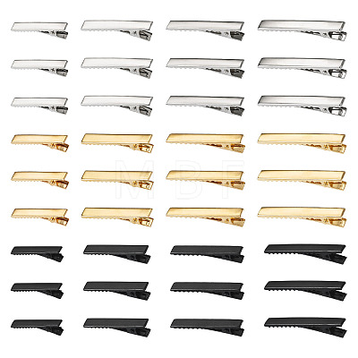 120Pcs 12 Style Iron Alligator Hair Clips Findings PHAR-TA0001-08-1