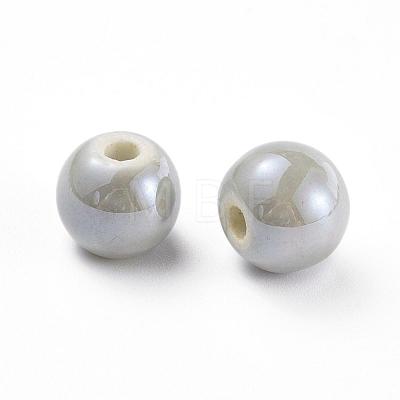 Handmade Porcelain Beads PORC-D001-8mm-13-1