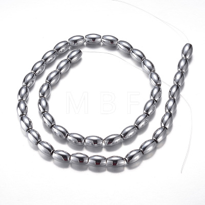 Electroplate Magnetic Synthetic Hematite Bead Strands G-A164-12B-04-1