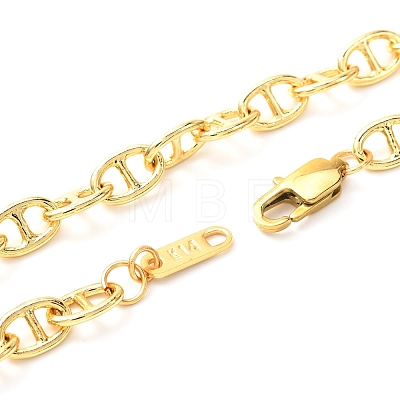 Brass Mariner Link Chains Necklaces NJEW-JN03718-1