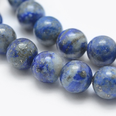 Natural Lapis Lazuli Beads Strands G-E489-01-8mm-1