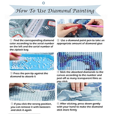 DIY Diamond Painting Kit AJEW-C037-01B-1
