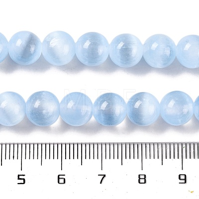 Natural Selenite Beads Strands G-C142-01C-03-1