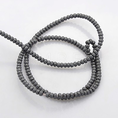 Electroplate Non-magnetic Synthetic Hematite Beads Strands G-J208G-03-1