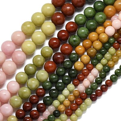 Natural Malaysia Jade Beads Strands G-B165-C07-14mm-1