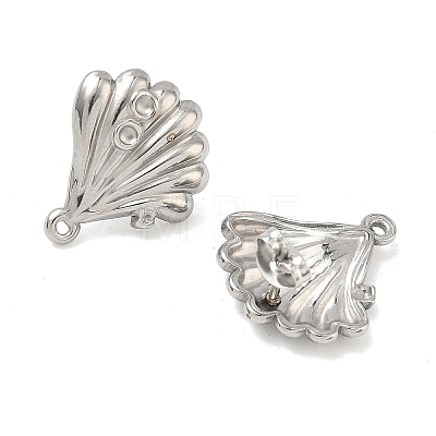 304 Stainless Steel Stud Earring Findings STAS-Z175-02P-01-1