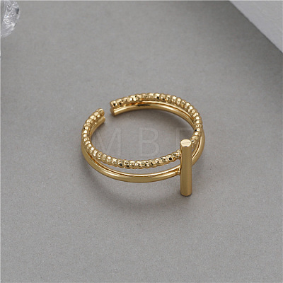 Brass Cuff Open Rings for Women WGEB30E-03-1