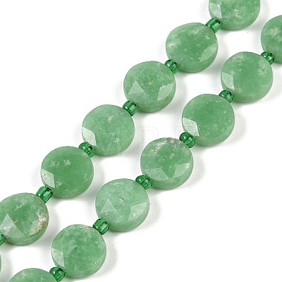 Natural Green Jade Beads Strands G-C116-A12-01-1