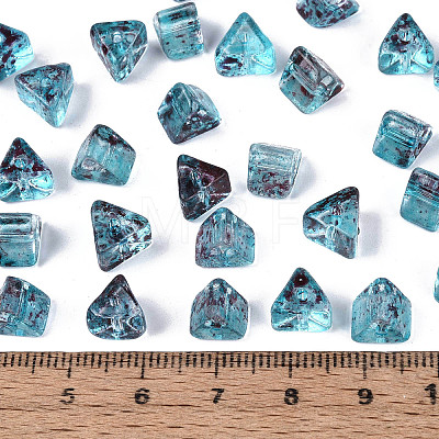 Picasso Transparent Glass Beads SEED-Q039-02C-1