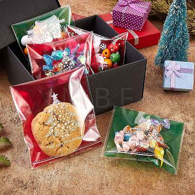 400 Pcs 4 Styles Self-Adhesive Christmas Candy Bags JX059A-1