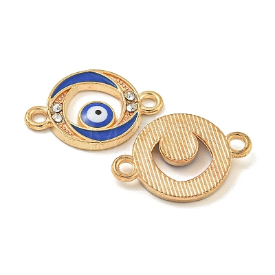 Alloy Blue Enamel Connector Charms ENAM-S003-02A-1