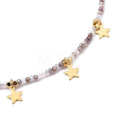 Star Pendant Necklaces NJEW-JN03074-01-1
