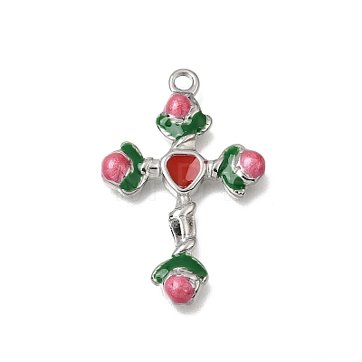 304 Stainless Steel Pendants STAS-N108-78P-01-1
