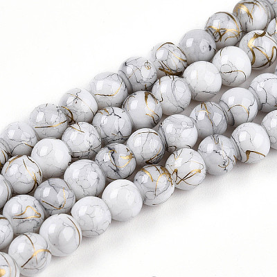 Baking Paint Glass Beads X1-DGLA-N003-6mm-B01-1
