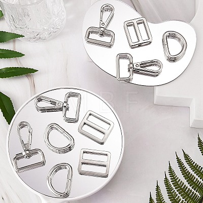 15Pcs 3 Style Iron D Rings FIND-SZ0002-18-1