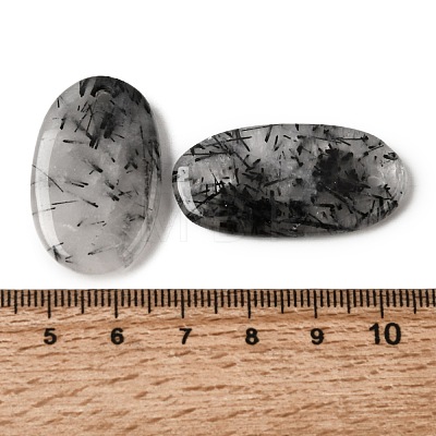 Natural Tourmalinated Quartz Pendants G-D365-02E-03-1
