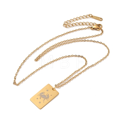 Golden 202 Stainless Steel Constellation Pendants Necklaces LS-NJEW-K380-02G-03-1